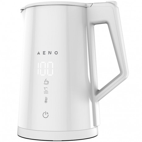 AENO EK8S Smart Electric Kettle, Wi-Fi, 1.7L, Temp Control, Strix, White