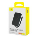 Baseus MAGSAFE MINI TYPE-C KABLOLU WIRELESS POWERBANK 10.000 MAH 30W SIYAH Lithium 10000 mAh Black