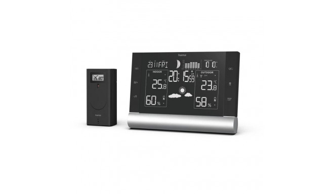 Hama 00186418 Black Line Plus Weather Station black