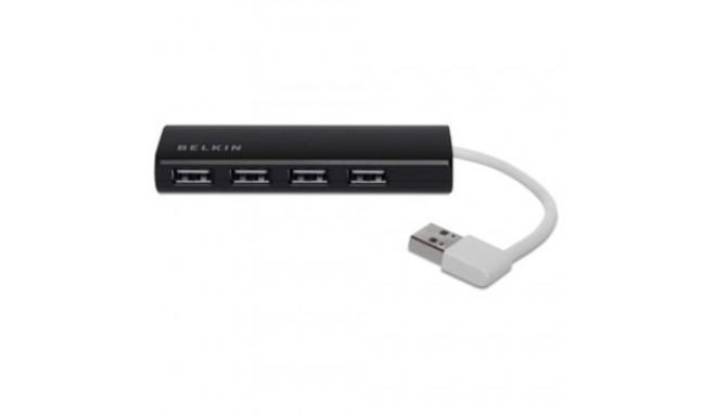 "Belkin USB 2.0 HUB, 1:4, SLIM, Passiv, Schwarz"