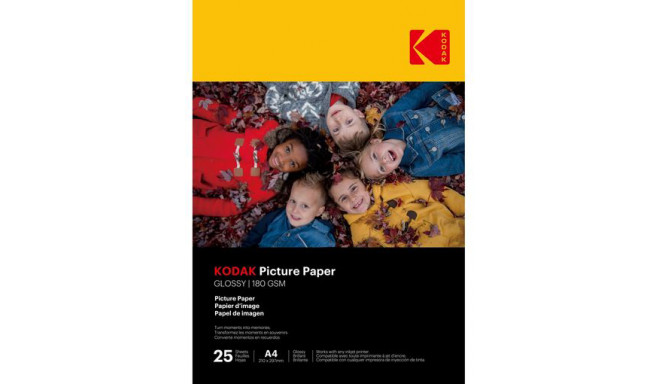 Kodak fotopaber A4 glossy 180g 25 sheets