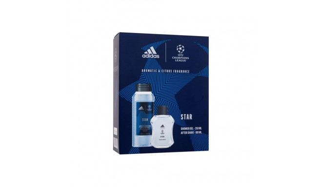 Adidas UEFA Champions League Star Aftershave (100ml) (Aftershave Watter 100 ml + Shower Gel 250 ml)