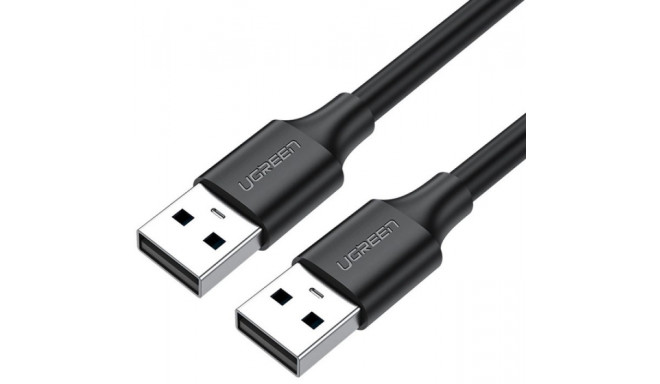 Ugreen кабель USB - USB 0.25 м, черный (US128)