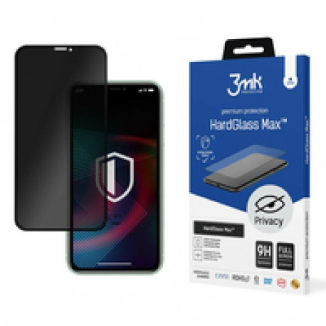 3mk kaitseklaas Apple iPhone 11 HardGlass Max Privacy, must