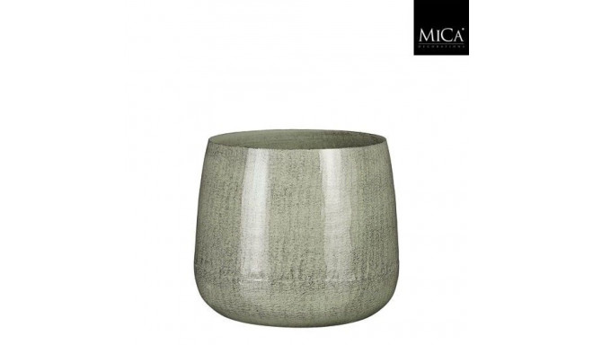 Flowerpot Mica Benson 1071766  metal  Ø 12 cm  gray