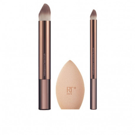 REAL TECHNIQUES MAKEUPSAVER SPONGE + BRUSH ESTUCHE 3 pz