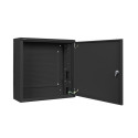 RACK CABINET 19" WALL-MOUNT 6U+3U/540X200 LOW-PROFILE BLACK LANBERG (ASSEMBLED)
