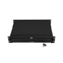 19" DRAWER 2U/483X360MM MAX LOAD CAPACITY UP TO 90KG 4 POINT ASSEMBLY BLACK LANBERG