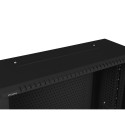 RACK CABINET 19" WALL-MOUNT 6U+3U/540X200 LOW-PROFILE BLACK LANBERG (ASSEMBLED)