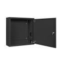 RACK CABINET 19" WALL-MOUNT 6U+3U/540X200 LOW-PROFILE BLACK LANBERG (ASSEMBLED)