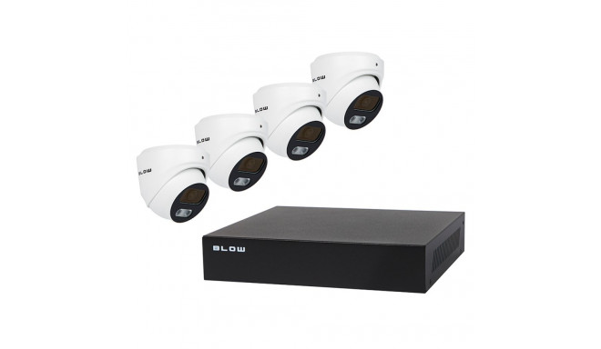 78-671# poe valve jälgimiskomplekt blow 4x5mp 1tb bl-ki5t4/poe/1tb 4x kuppelkaamerad 5mp kõvaketas h