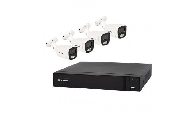 78-672# Zestaw monitoringu poe blow 4x8mp 2tb bl-ki8b4/poe/2tb 4x kamery tubowe 8mp dysk hdd2tb