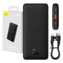 Akupank USB + USB-C pesaga, 10.000 mAh, 20W, must, Baseus