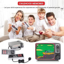 GameBox R6 8-Bit Retro TV AV RCA analoogmängukonsool kahekordsete puldikutega ja 620 eelnevalt sisse