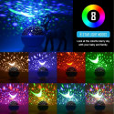Elight L1 2in1 Rotating Star Sky projector and Night lamp with 4x AAA / USB Cable Black