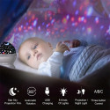 Elight L1 2in1 Rotating Star Sky projector and Night lamp with 4x AAA / USB Cable Black