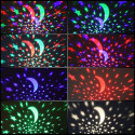 Elight L1 2in1 Rotating Star Sky projector and Night lamp with 4x AAA / USB Cable Black