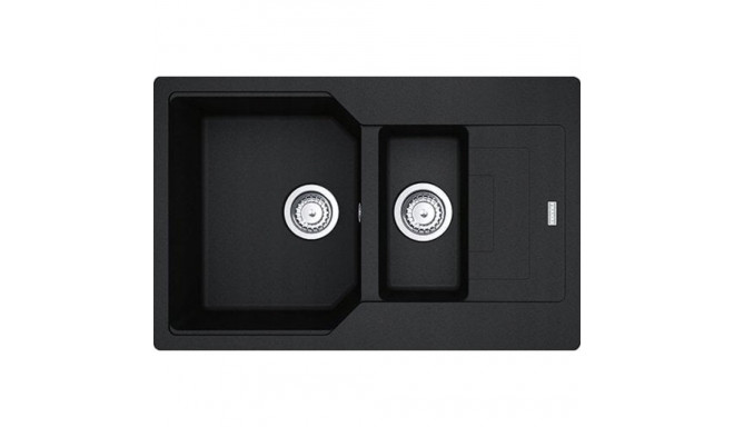 Franke sink, one and a half bowl, built-in, Fragranit+ Urban UBG 651-78 Onyx