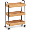 Zeller Abilaud, bambus/metall, must, 50x28x70 cm