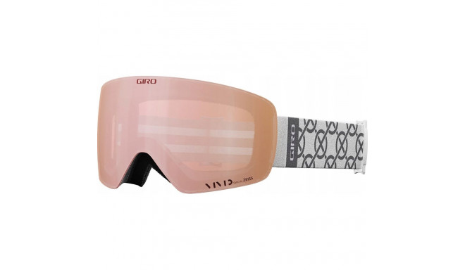 GIRO CONTOUR RS WHITE MONOGRAM talvised kaitseprillid (VIVID-Carl Zeiss ROSE GOLD 19-42% S2 värvilin