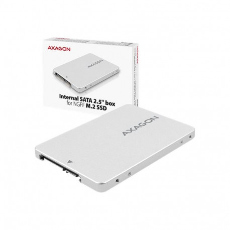 Axagon sisemine 2.5" karp SATA liidesega M.2 SATA SSD jaoks | RSS-M2SD