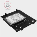 AXAGON Metallraam nelja 2.5" ketta või kahe 2.5" ketta ja ühe 3.5" ketta paigaldamiseks 5.25" posits