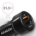 AXAGON Kahe USB-pesaga autolaadija, 31.5W | PWC-QC5