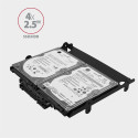 AXAGON Metallraam nelja 2.5" ketta või kahe 2.5" ketta ja ühe 3.5" ketta paigaldamiseks 5.25" posits
