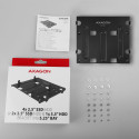 AXAGON Metallraam nelja 2.5" ketta või kahe 2.5" ketta ja ühe 3.5" ketta paigaldamiseks 5.25" posits
