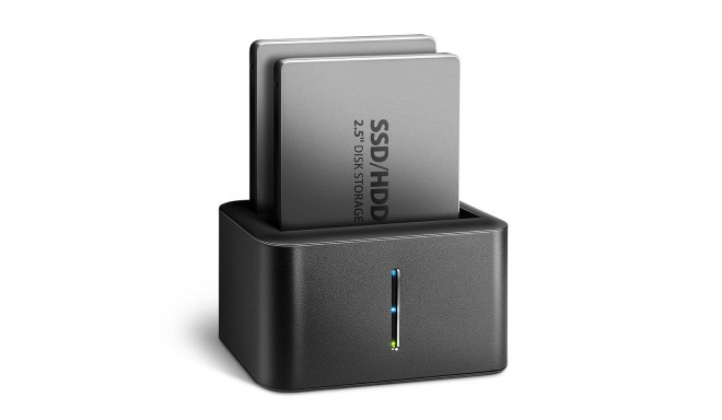 AXAGON SuperSpeed USB DUAL 2.5" SSD/HDD MINI dokk ADSA-D25