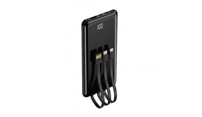 Setty power bank 10000 mAh with cables PB-WK-101 black