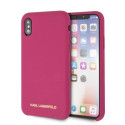 Karl Lagerfeld KLHCPXSLROG iPhone X/Xs hardcase fuchsia/fushia Silicone