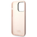 Karl Lagerfeld KLHCP14XSLKHLP iPhone 14 Pro Max 6.7" kõvakaan pink silikoon Karl`s Head kujundusega