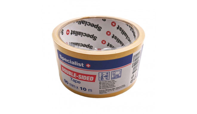 SPECIALIST+ double-sided adhesive tape, 50 mm x 10 m