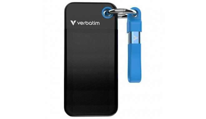 Verbatim Drive SSD 2TB - key ring with cable USB 3.2 gen.2 black-blue 32195