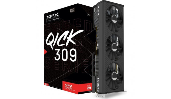 XFX Speedster QICK 309 Radeon RX 7600 XT 16GB GDDR6 Graafikakaart (RX-76TQICKBP)