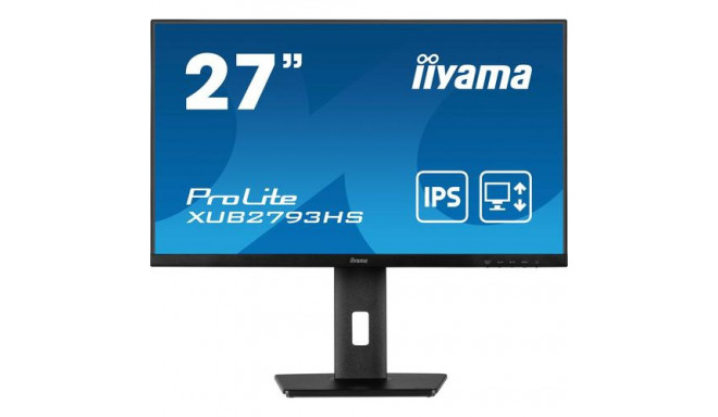iiyama ProLite XUB2793HS-B7 computer monitor 68.6 cm (27&quot;) 1920 x 1080 pixels Full HD LED B