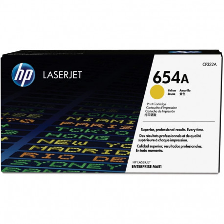 "HP 654A original Toner cartridge CF332A yellow standard capacity 15.000 pages 1-pack"