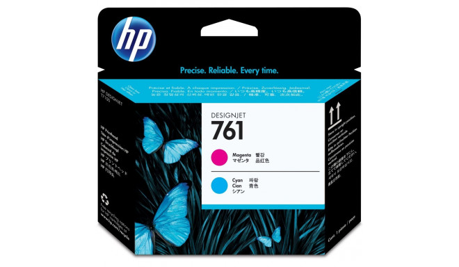 "HP Druckkopf CH646A 761 Magenta und Cyan"