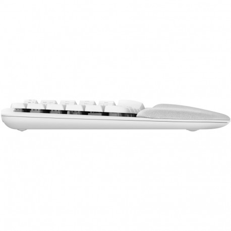 "Logitech Wave Keys Keyboard with cushioned palm rest wireless Bluetooth LE QWERTY off-white (PAN)"