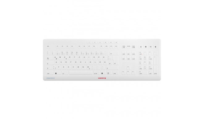 "Cherry Keyboard STREAM PROTECT WIRELESS [DE] white"