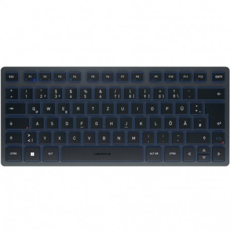 "Cherry Keyboard KW 7100 MINI [DE] black/blue BT"