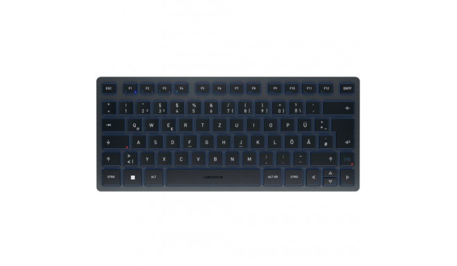 "Cherry Keyboard KW 7100 MINI [DE] black/blue BT"