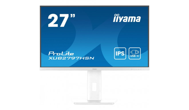 "68,5cm/27"" (1920x1080) Iiyama XUB2797HSN-W2 16:9 IPS LS HDMI DP USB-C 1ms"