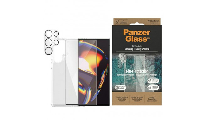 PanzerGlass Bundle 3in1 Sam S23 Ultra S918 Hardcase + ekraanikaitsekile + kaamera objektiiv 0435+731