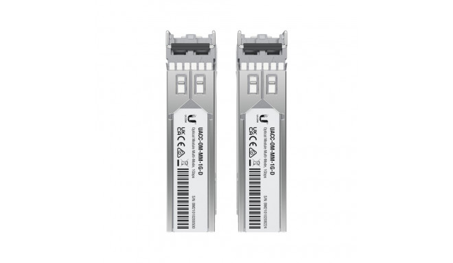 Networking Transceiver - Ubiquiti UACC-OM-MM-1G-D-2 1250 Mbit/s SFP Multi-mode 550m