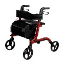 Modern Walker - Lisbon Premium 136kg Aluminium Foldable Black/Red