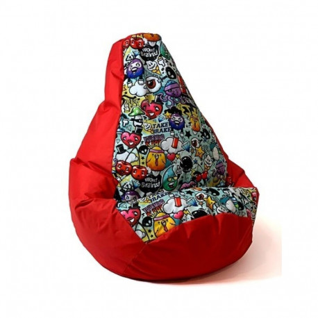 Storage Bag - Sako Pouffe Pearl Red