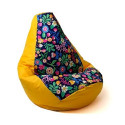 Beanbag - Sako Pear Print Yellow/white Xxl