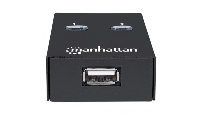 USB Switch - Manhattan Automatic Sharing Switch 2x USB-B Ports White